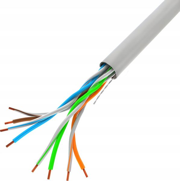 KABEL PRZEWÓD SIECIOWY LAN SKRĘTKA RJ45 UTP KAT.5E CAT.5E 50M LANBERG zdjęcie 2