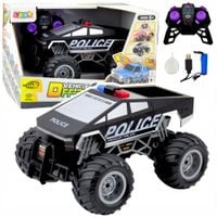 Samochód zdalnie sterowany terenowy RC 1:16 OFF-ROAD POLICE LED SPRAY