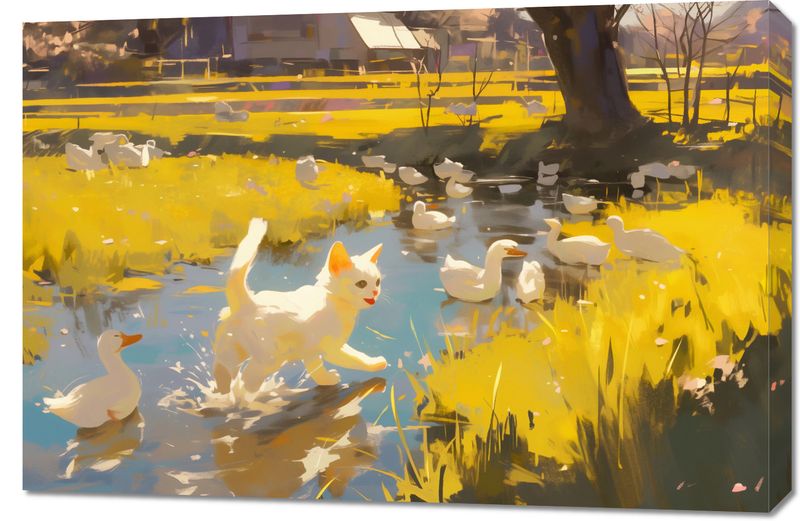 Obraz 90x60cm Słońce na Wsi zdjęcie 1