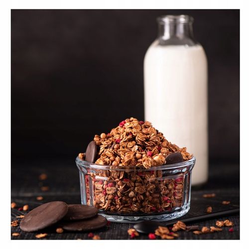 GRANOLA CZEKOLADOWA 3 KG BEZ OLEJU PALMOWEGO MUSLI PŁATKI ŚNIADANIOWE MUSLI na Arena.pl