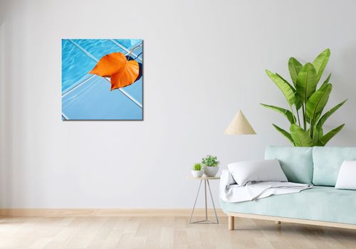 Obraz 70x70cm Liść przy Wodzie na Arena.pl