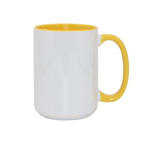 Kubek MAX 450ml FUNNY Żółty Sublimacja Termotransfer zdjęcie 2