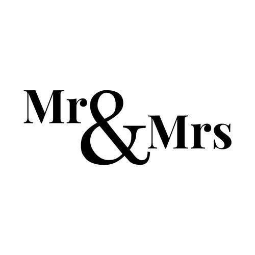 Naklejka Mr & Mrs N046 L na Arena.pl