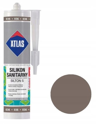 ATLAS SILIKON SILTON S 280ml - 036 CIEMNOSZARY na Arena.pl