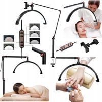 Lampa kosmetyczna biurkowa LED łuk bezcieniowa do zabiegów makijażu rzęs