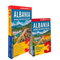 Albania, Kosowo, Macedonia Północna 3w1: przewodnik + atlas + mapa Praca z…