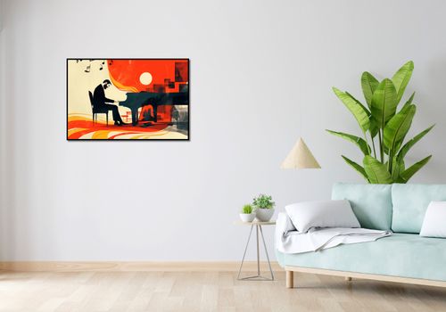 Plakat 91,5x61cm Pianista na Arena.pl