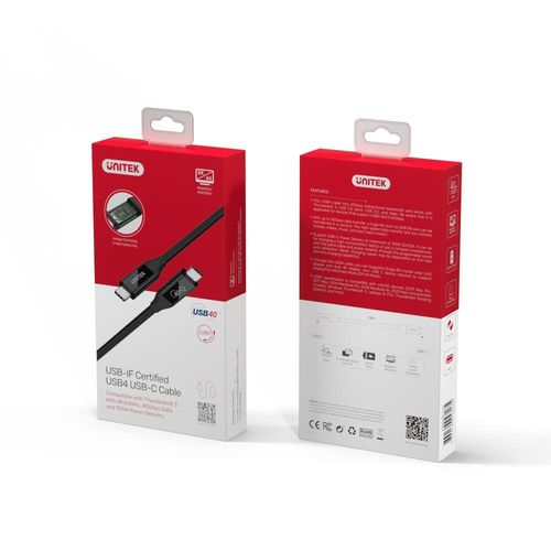 Kabel Unitek USB typ C - USB typ C 0,8 m czarny na Arena.pl