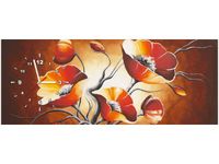 100X40CM ZEGAR MAKI BRĄZACH OBRAZ