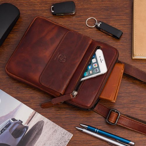 torba skórzana koniakowa amadeo iii na Arena.pl