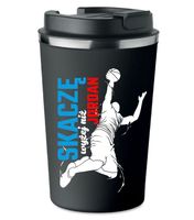 KUBEK TERMICZNY Premium czarny prezent Koszykarza JORDAN skaczę KT_458_cz