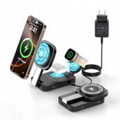 COCIVIVRE 3w1 składana stacja ładowania iPhone czarna 15W