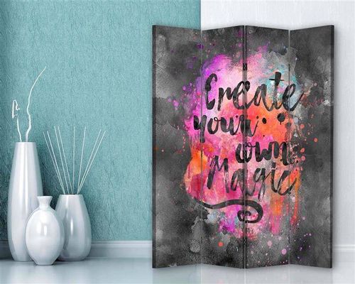 Parawan ozdobny, „Create magic” 145x175 na Arena.pl