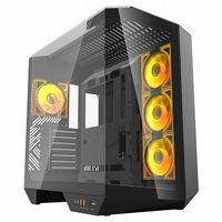 DarkFlash DY470 Obudowa Komputerowa ATX Cube Case 4 Wentylatory aRGB czarna