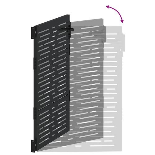 Brama ogrodowa, Bramka ogrodowa 85x100 cm z cortenu w kwadratowym designie na Arena.pl