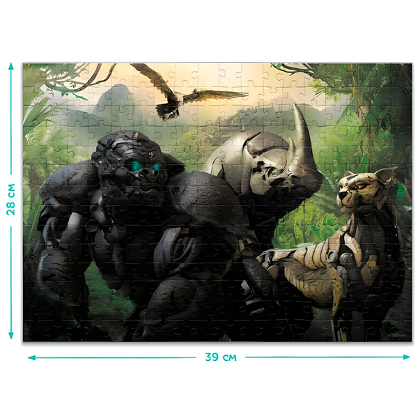 Puzzle Ze Zwierzętami Transformers 250 Elem. 200456 zdjęcie 3