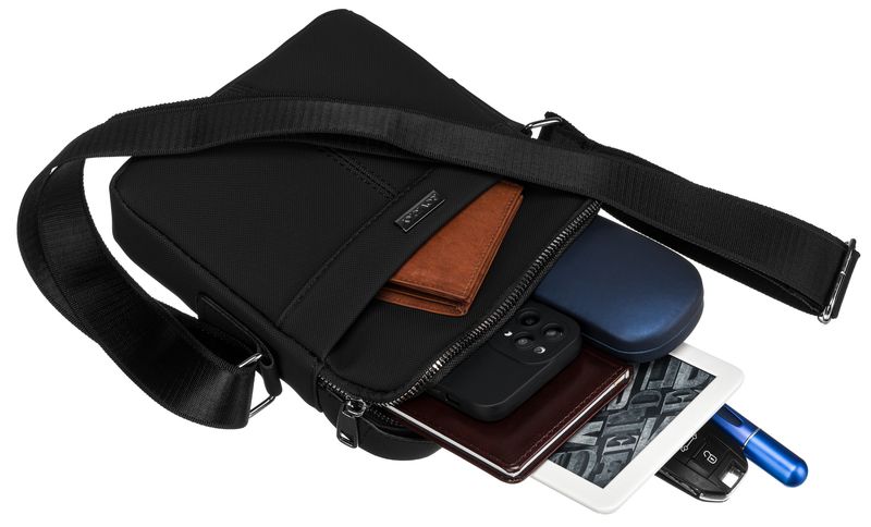 torba męska pu r-e3001-6823 black zdjęcie 7