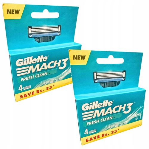 Gillette Mach 3 ostrza wkłady nożyki do maszynki do golenia Mach3 8 sztuk na Arena.pl