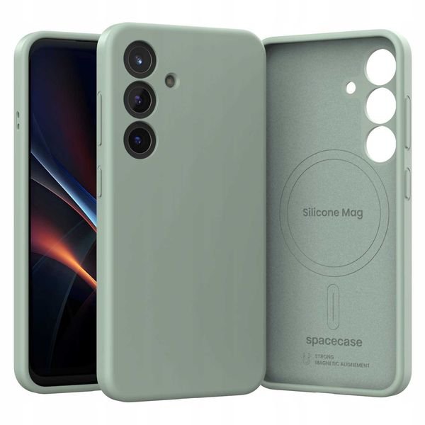 Spacecase Silicone Mag Galaxy S25 Mint zdjęcie 6