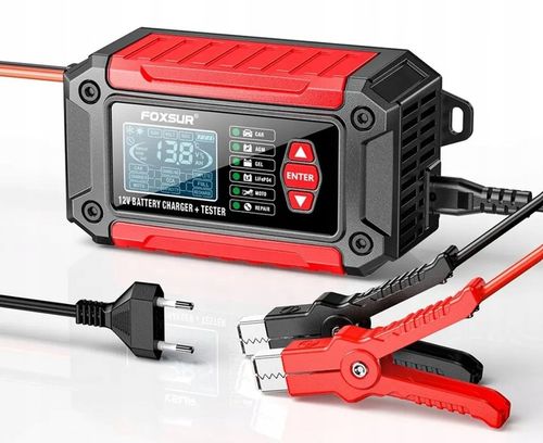 Prostownik Samochodowy do Akumulatorów 12V 6A AMG Tester Akumulatorów 2w1 na Arena.pl