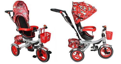 Rowerek trzykołowy Kruzzel RT6051 czerwony na Arena.pl