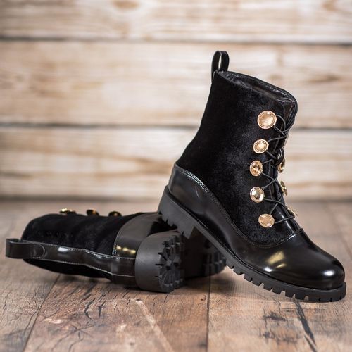 Welurowe Botki Ze Ściągaczem r.37 na Arena.pl