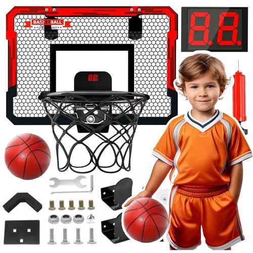Koszykówka dla dzieci INTERAKTYWNA TABLICA LICZNIK DŹWIĘK ŚWIATŁA kosz gry na Arena.pl