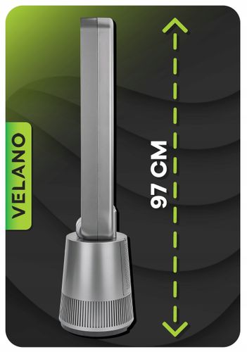 WENTYLATOR BEZŁOPATKOWY PODŁOGOWY OSCYLACJA TIMER WYŚWIETLACZ LCD PILOT na Arena.pl