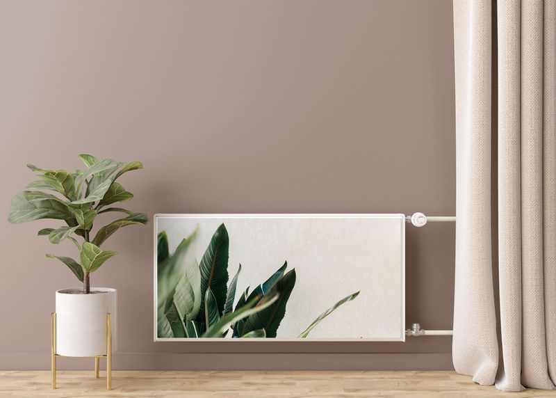 Mata MAGNETYCZNA Na Grzejnik Liście Beton Dekoracja 100cm x 60cm zdjęcie 7