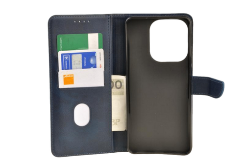 Etui portfel Wallet do Oppo A5x granatowy na Arena.pl
