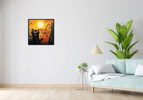 Plakat 60x60cm Kocie Koncertowanie na Arena.pl