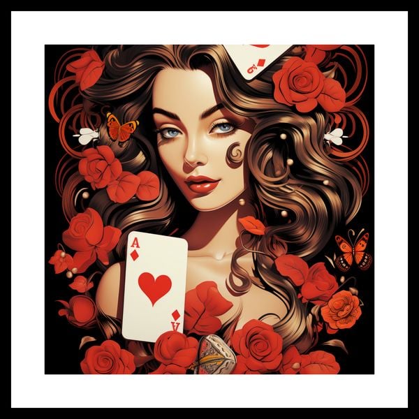 Plakat 30x30cm Różany Hazard zdjęcie 3