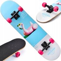 METEOR Deskorolka Deska Klasyczna Młodzieżowa Drewniana Skateboard