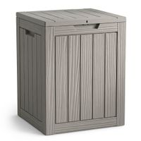 Skrzynia ogrodowa kufer balkonowa schowek na taras balkon 113 litrów Szara
