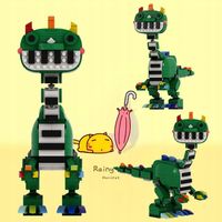 KLOCKI POPPY PLAYTIME CHAPTER 4 ZABAWKA ZESTAW Pianosaurus 547SZT.