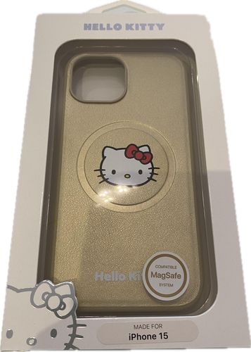 ETUI DO IPHONE 15 / 14 / 13 HELLO KITTY HARDCASE LEATHER KITTY HEAD na Arena.pl