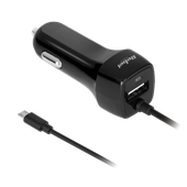 Ładowarka samochodowa 5V 2,1A USB microUSB 12V 24V Rebel