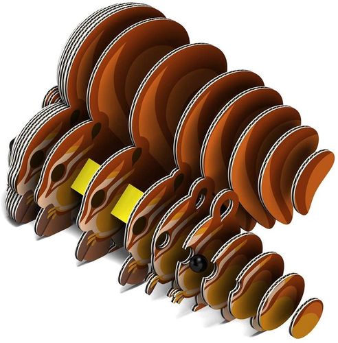 Wiewiórka Eugy. Eko Układanka Puzzle 3D na Arena.pl