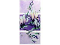 OBRAZ FIOLETOWY KWIAT MAGNOLII