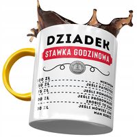 Kubek Żółty Dla Dziadka Na Dzień Dziadka Prezent Z Nadrukiem Ze Zdjęciem