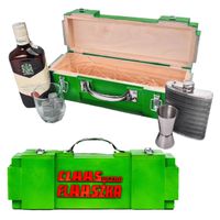 PREZENT DLA ROLNIKA FArmera Masywna drewniana skrzynka na alkohol akcesoria