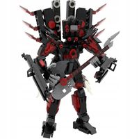 SKIBI TOILET TOY BRICKS SERIES KLOCKI BUDOWLANE, TOILET MAN SPEAKER MAN