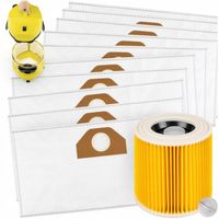 10x WORKI DO ODKURZACZA KARCHER WD3 WD2 SE4001 PLUS KWD V-17 V-15 V12 FILTR