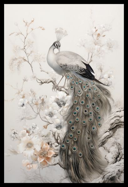 Plakat 30x45cm Pawia Gracja zdjęcie 2