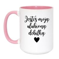 Duży Biało-Różowy 450 ml