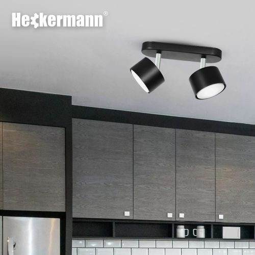 Lampa Punktowa Led Heckermann 8795314A Czarna 2X Głowica na Arena.pl