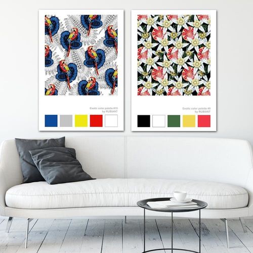 Deco Panel, Grapefruity i kwiaty 40x60 na Arena.pl