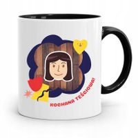 Kubek Czarny Dla Teściowej Mamy Kochana Teściowa Z Nadrukiem Ze Zdjęciem