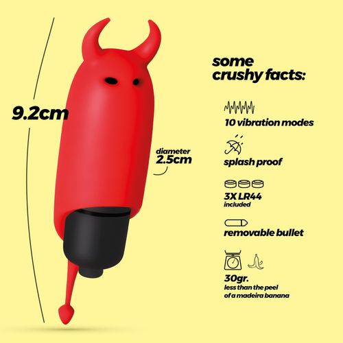 crushious o-pet devil with 10 vibration bullet red na Arena.pl