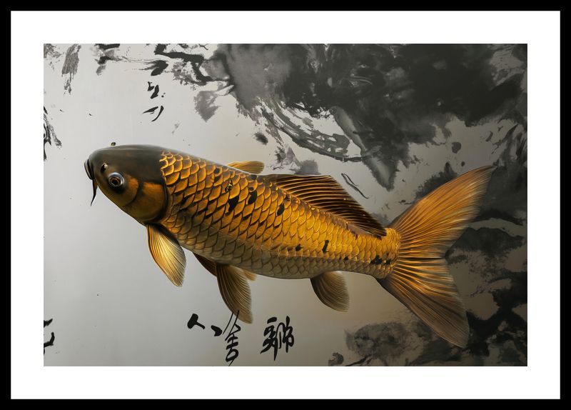 Plakat 45x30cm Spokojna Ryba Koi zdjęcie 3